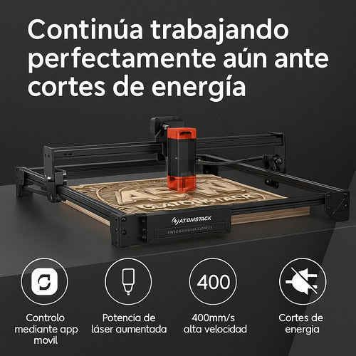 Grabadora Y Cortadora Laser Atomstack A20 Pro V2 Black