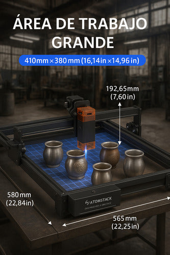 Grabadora Y Cortadora Laser Atomstack A10 Pro V2