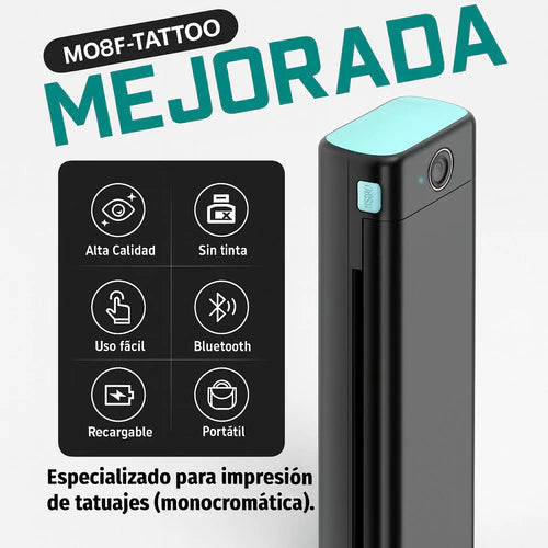 Impresora Térmica Portátil A4 Phomemo M08f Tatoo Bluetooth