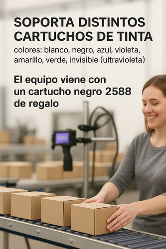 Impresora Codificadora Loteadora Fechadora Manual 12.7mm