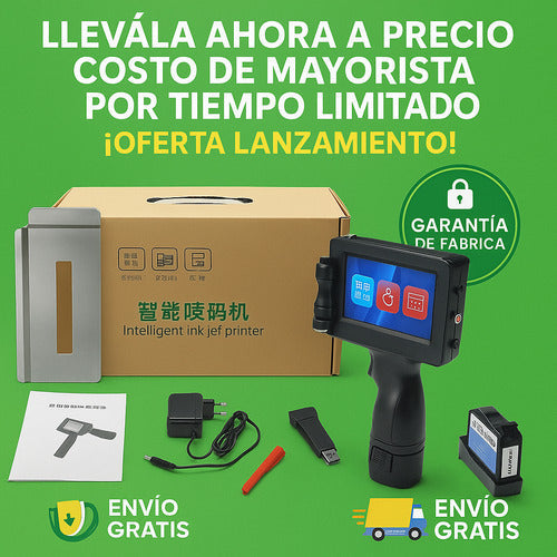 Impresora Codificadora Loteadora Fechadora Manual 12.7mm
