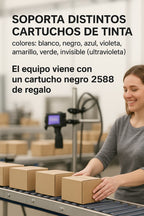 Codificadora Fechadora Manual Loteadora 25mm Inkjet Full Kit