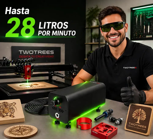Bomba De Aire Para Cortadora Laser Two Trees 28l/min