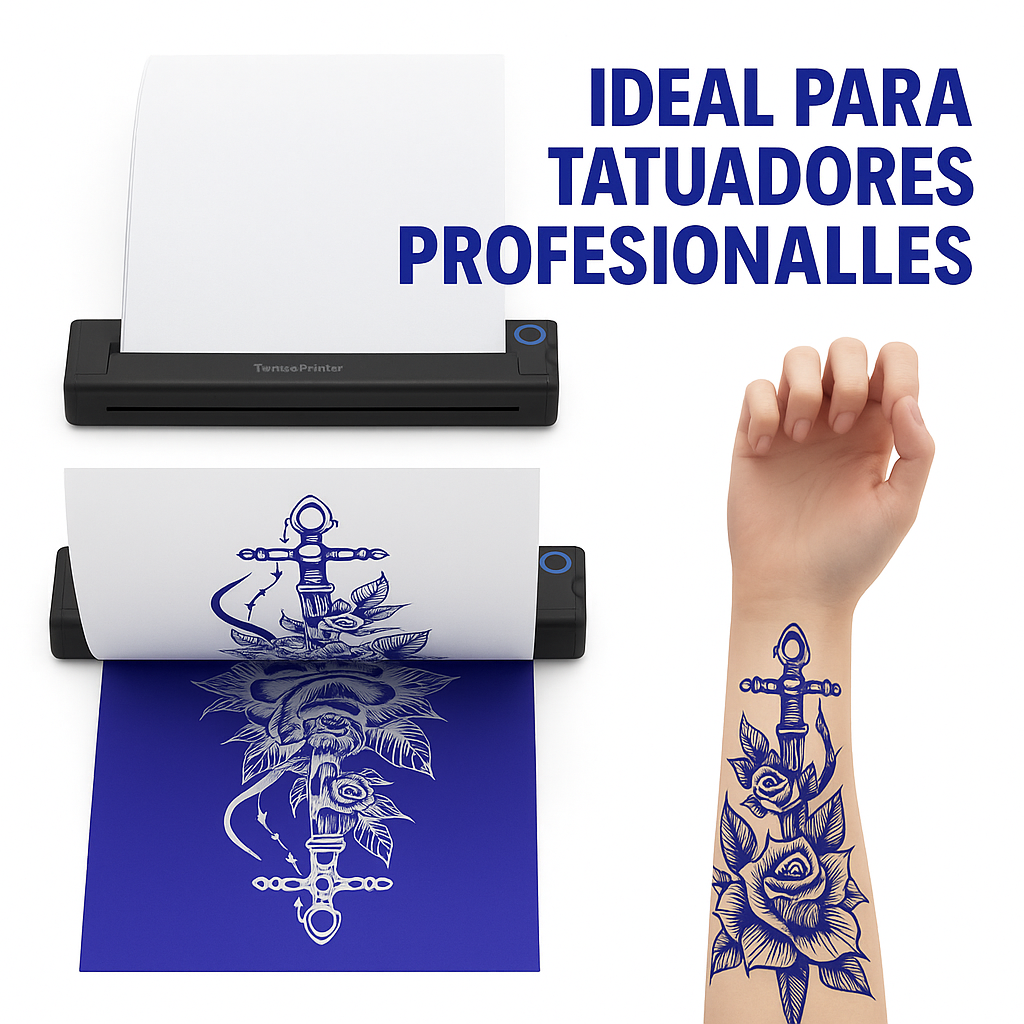 Impresora Termocopiadora Tattoo profesional 300 DPI