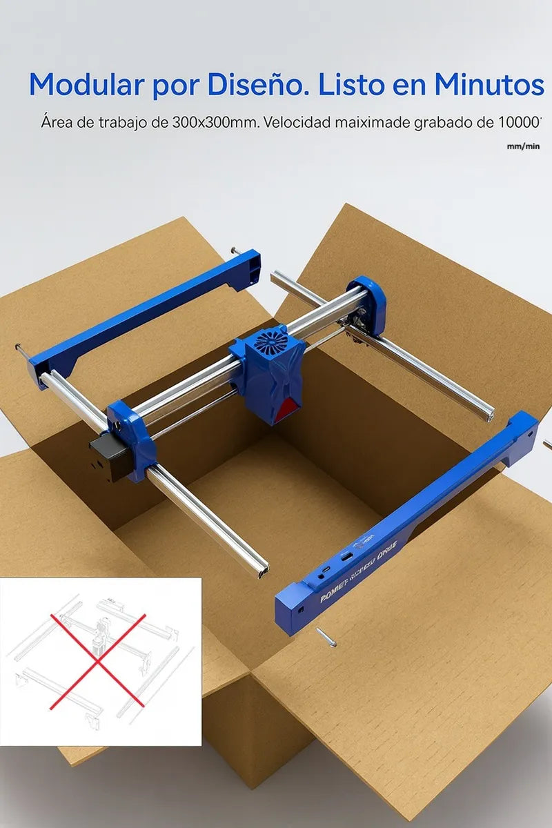 Grabadora Y Cortadora Laser Atomstack Swift 7w Pro 30x30