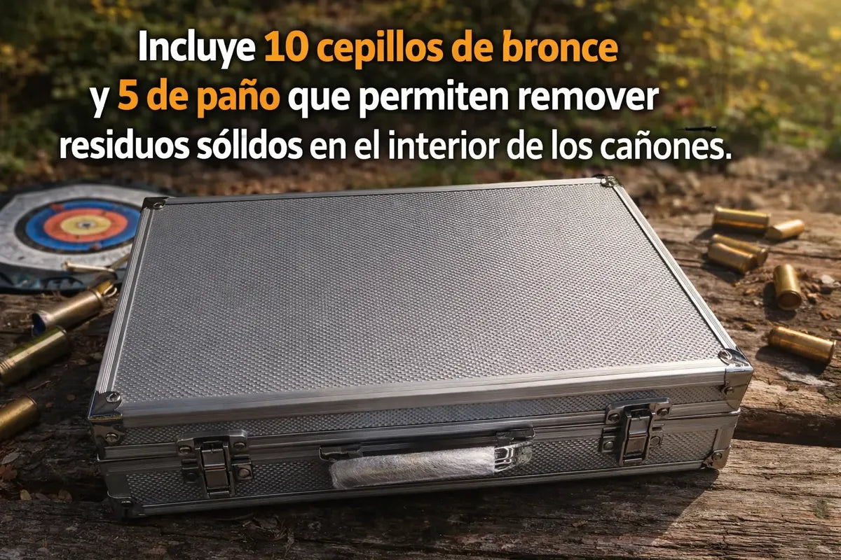 Kit De Limpieza Deluxe Maletín Aluminio Full Calibres