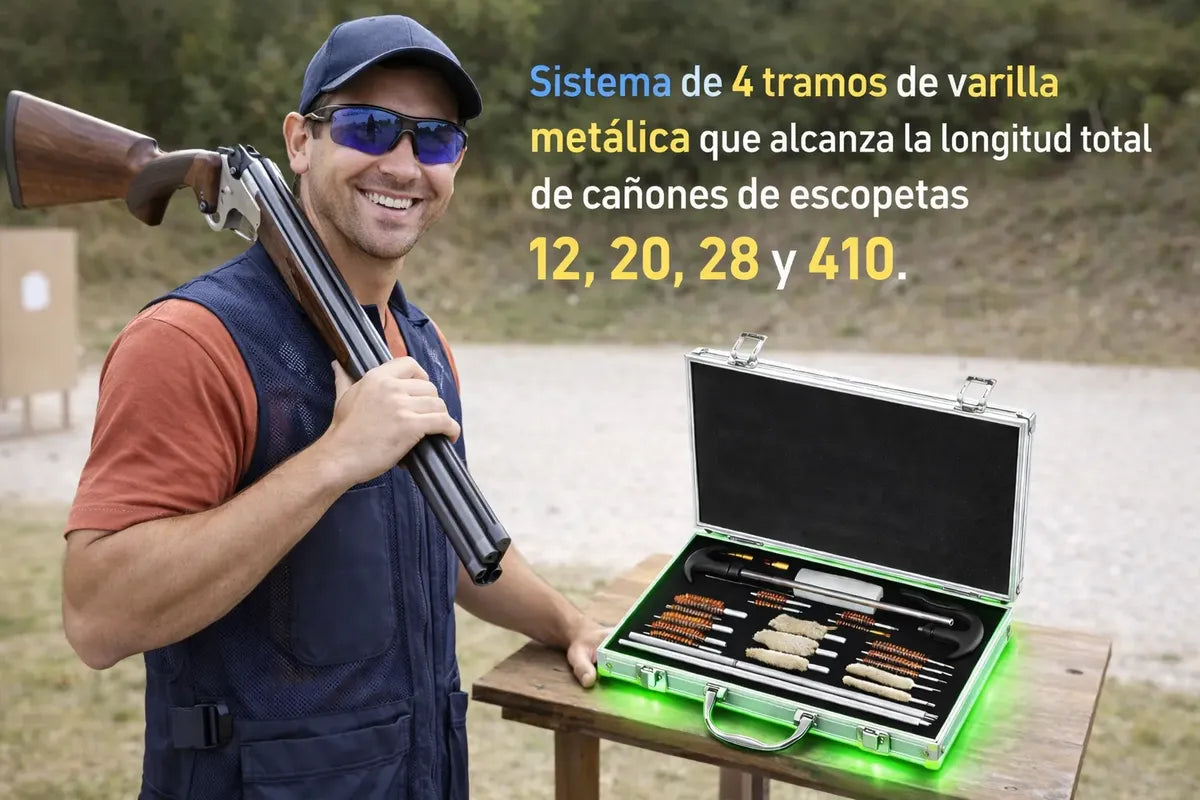 Kit De Limpieza Deluxe Maletín Aluminio Full Calibres