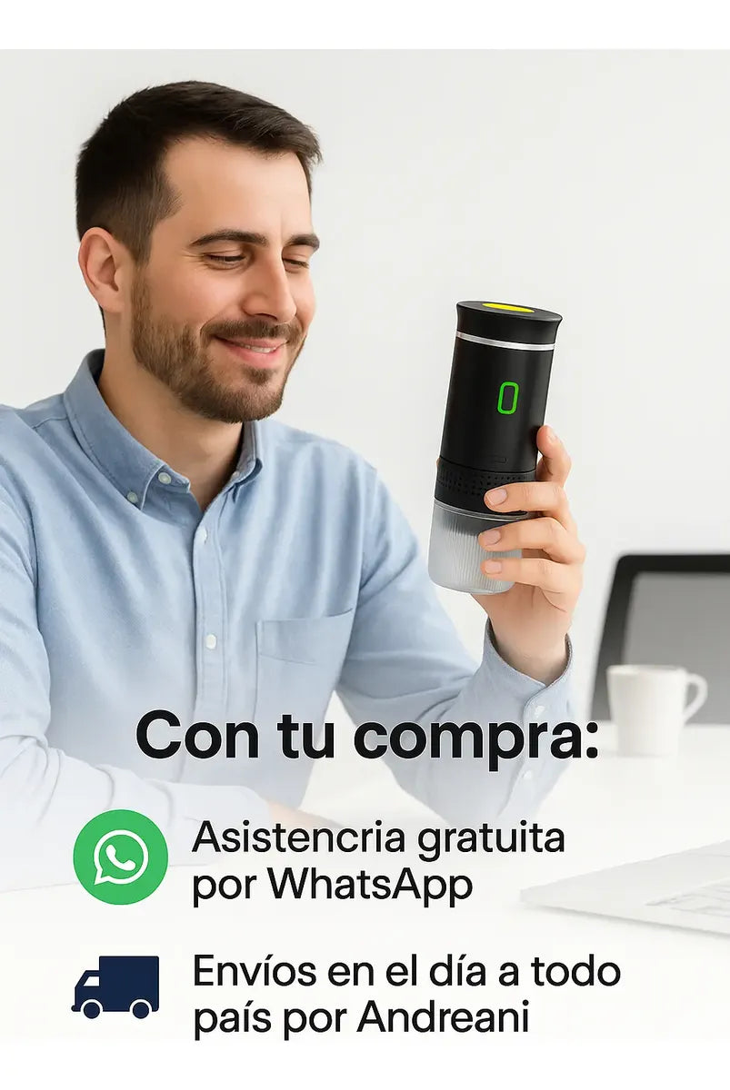 Maquina De Espresso Portatil Con Capsulas 3en1 Calient Agua