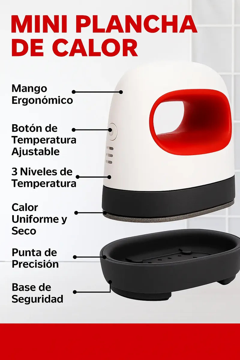 Plancha Portatil Mini Telas Economica