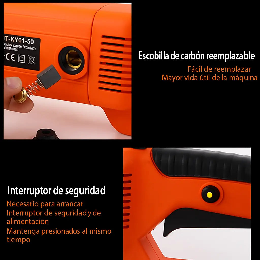 Roscadora Eléctrica Portátil Caños 1/2 A 2 Pulg 2300w