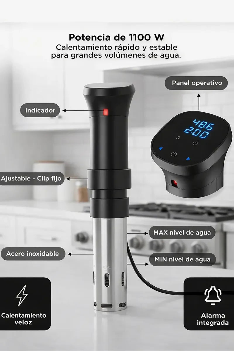 Sous Vide Cocina Circulador Térmico 30 Litros Al Vacio